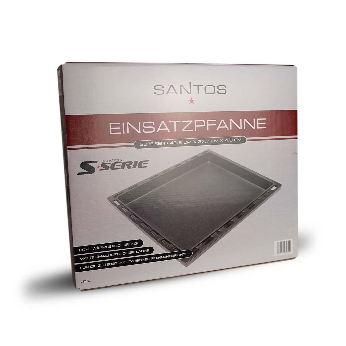 SANTOS Plancha, Einsatzpfanne Gusseisen für Santos S Serie/ S-Serie PRO