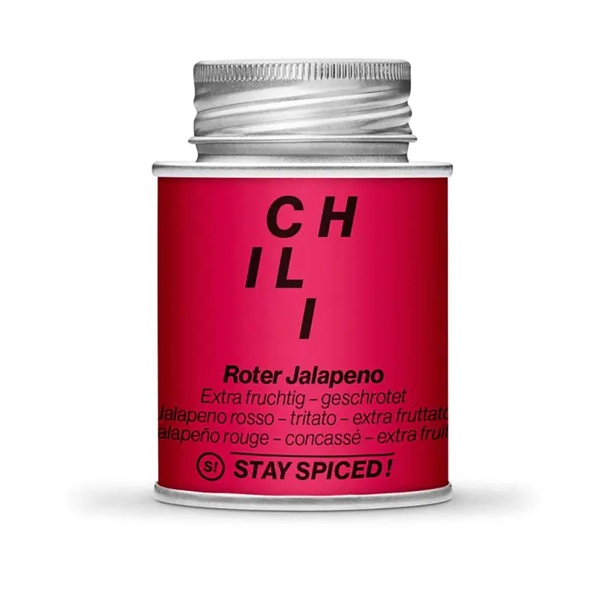 STAY SPICED !  Jalapeno Chili rot geschrotet | 70 g
