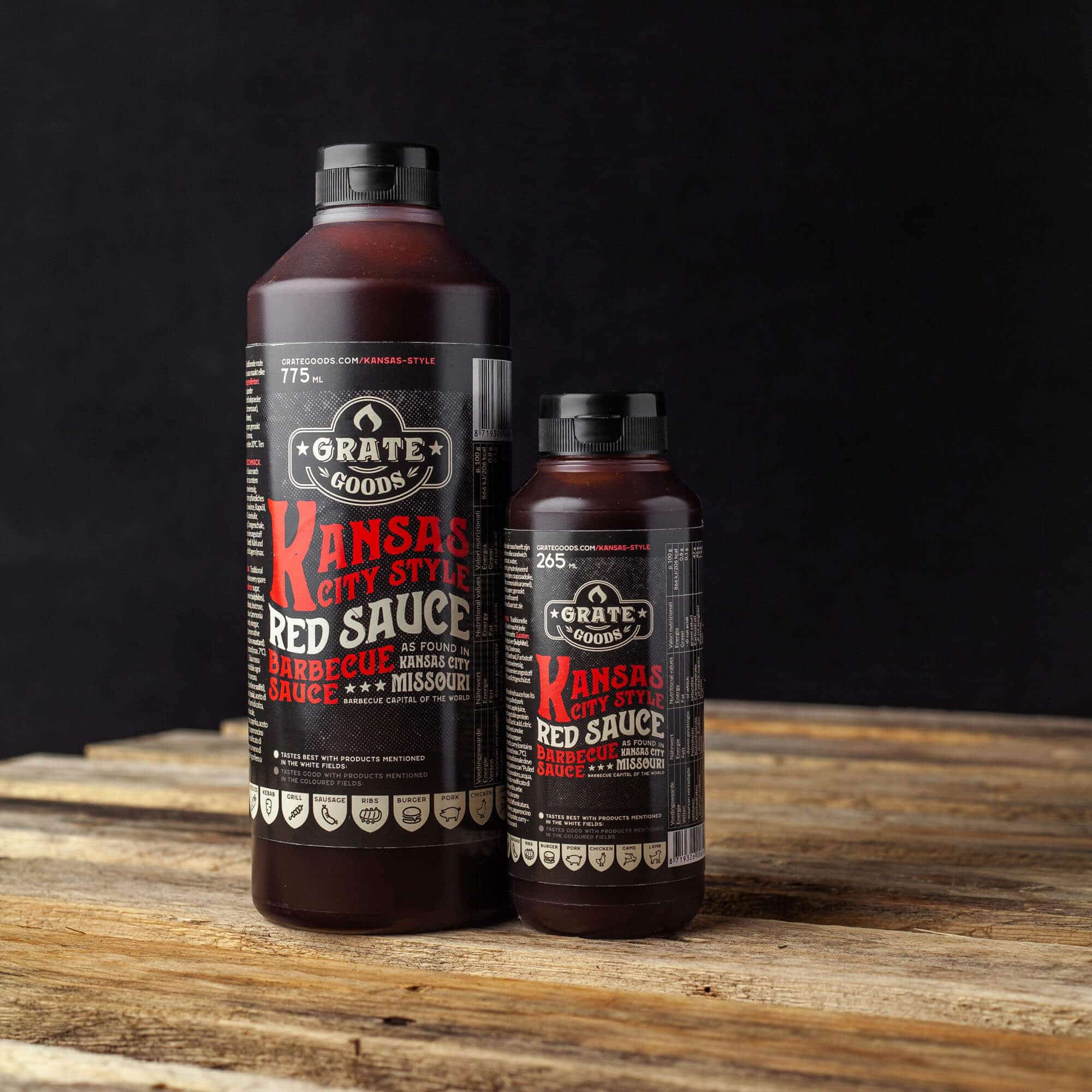 Grate Goods Kansas City Red Barbecue Sauce (klein) 265ml