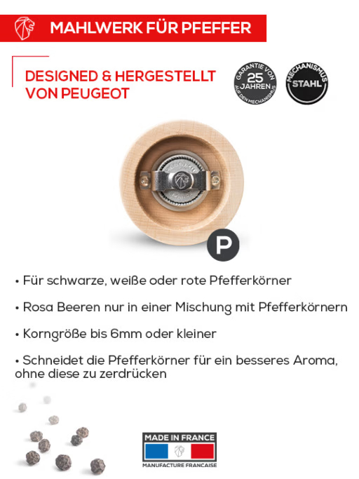 BOREAL Pfeffermühle felsgrau 21 cm