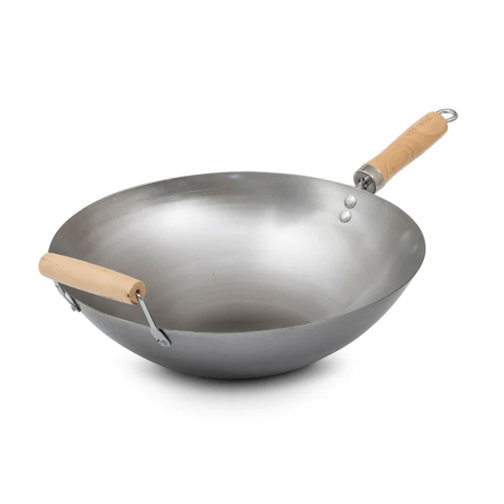 Hot Wok Pfanne 35 cm, Carbonstahl Hot Wok Pfanne 35 cm, Carbonstahl