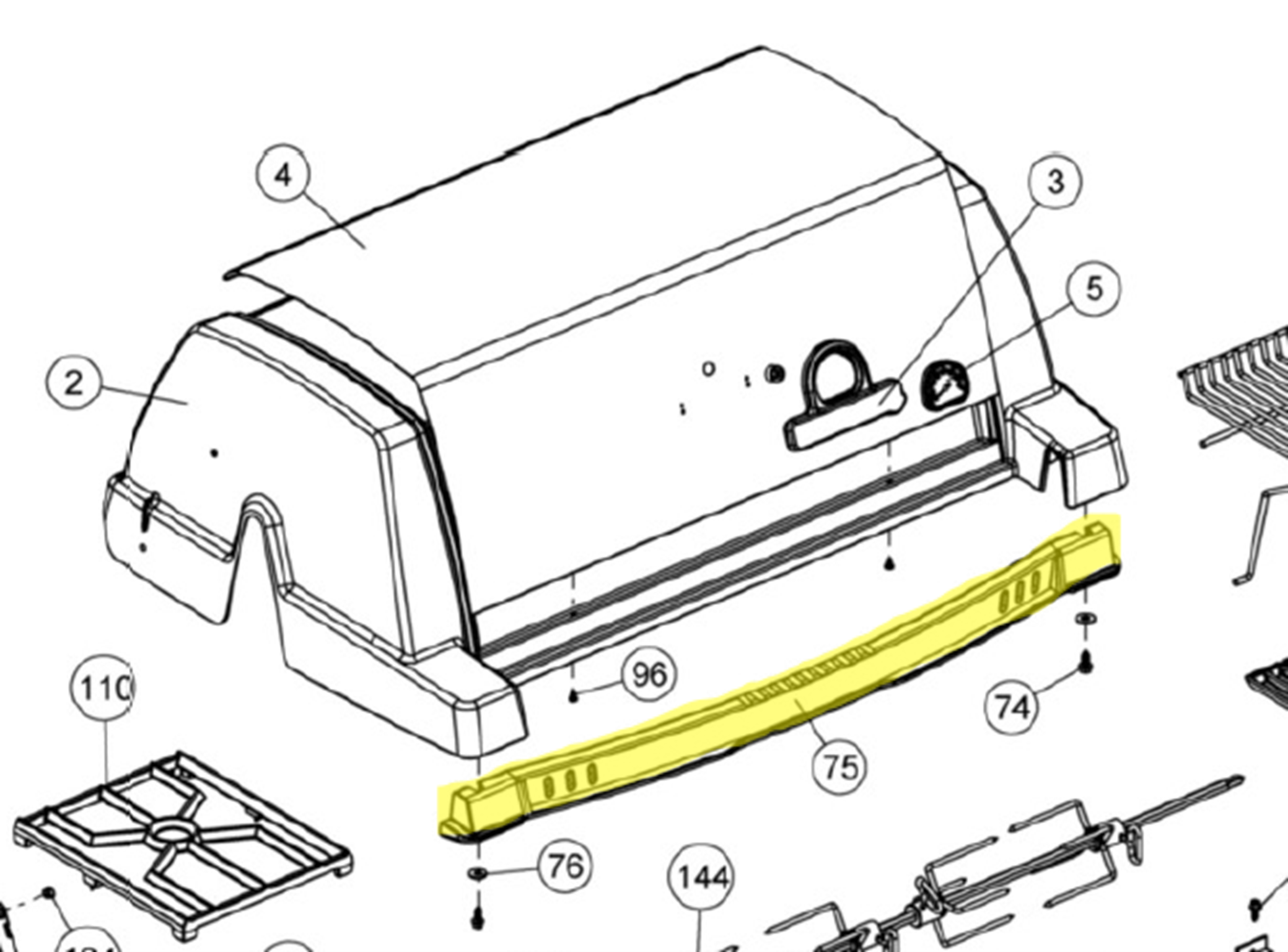 Broil King Deckelgriff SOVEREIGN 390