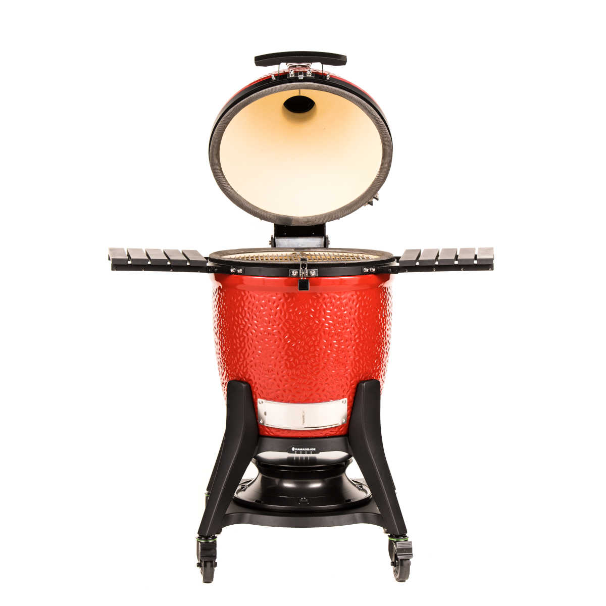 Kamado Joe Classic Joe III mit neuem Unterwagen & Seitenablagen, 2021 - geöffnet