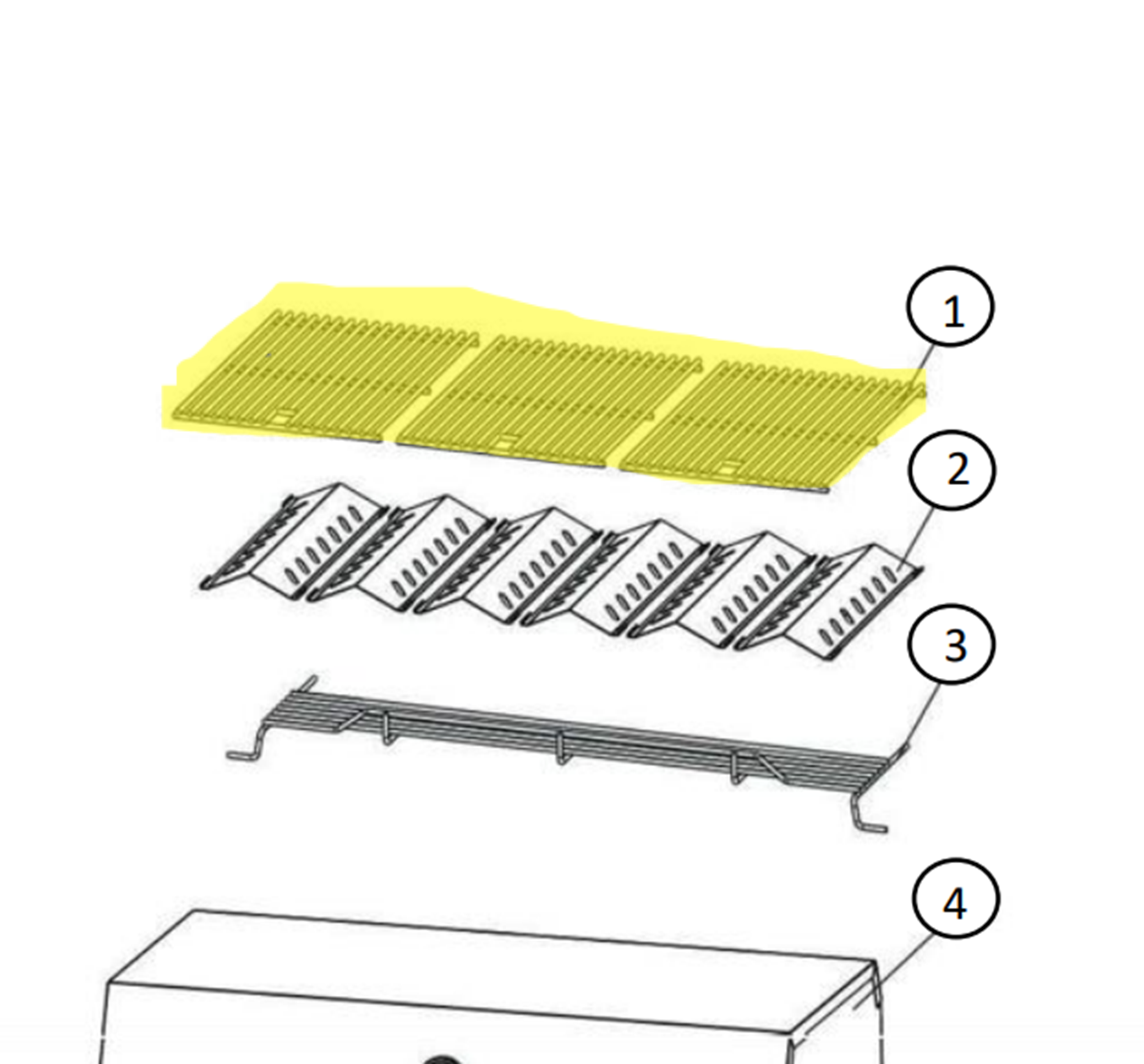 SANTOS Grillrost Edelstahl für P-610/P-611/P-618