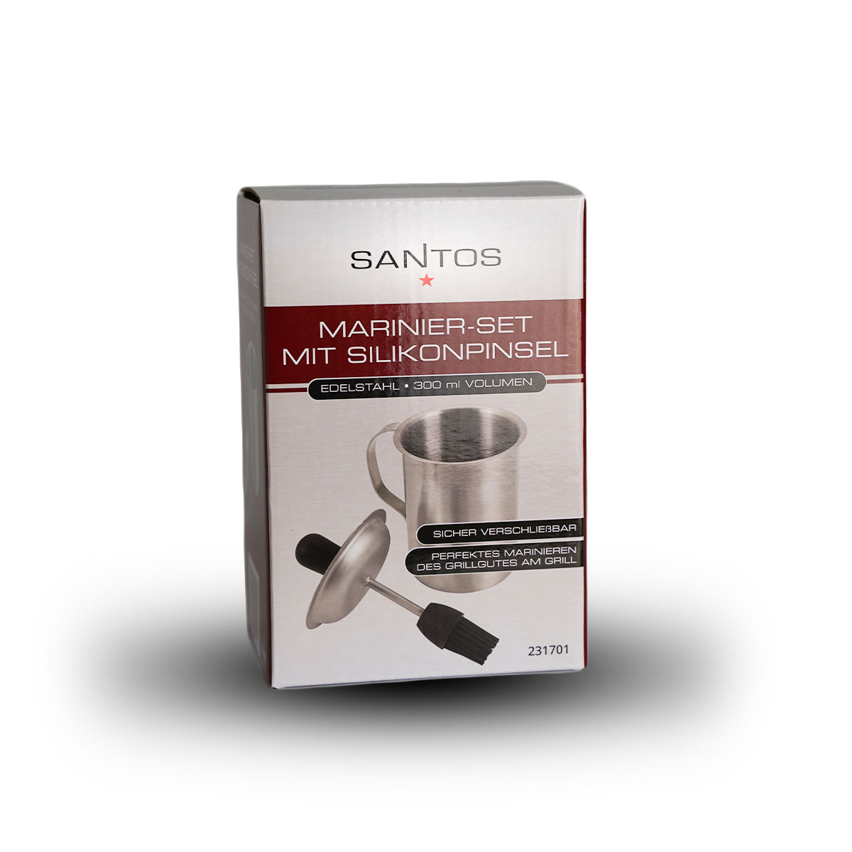 SANTOS Marinier-Set mit Silikonpinsel