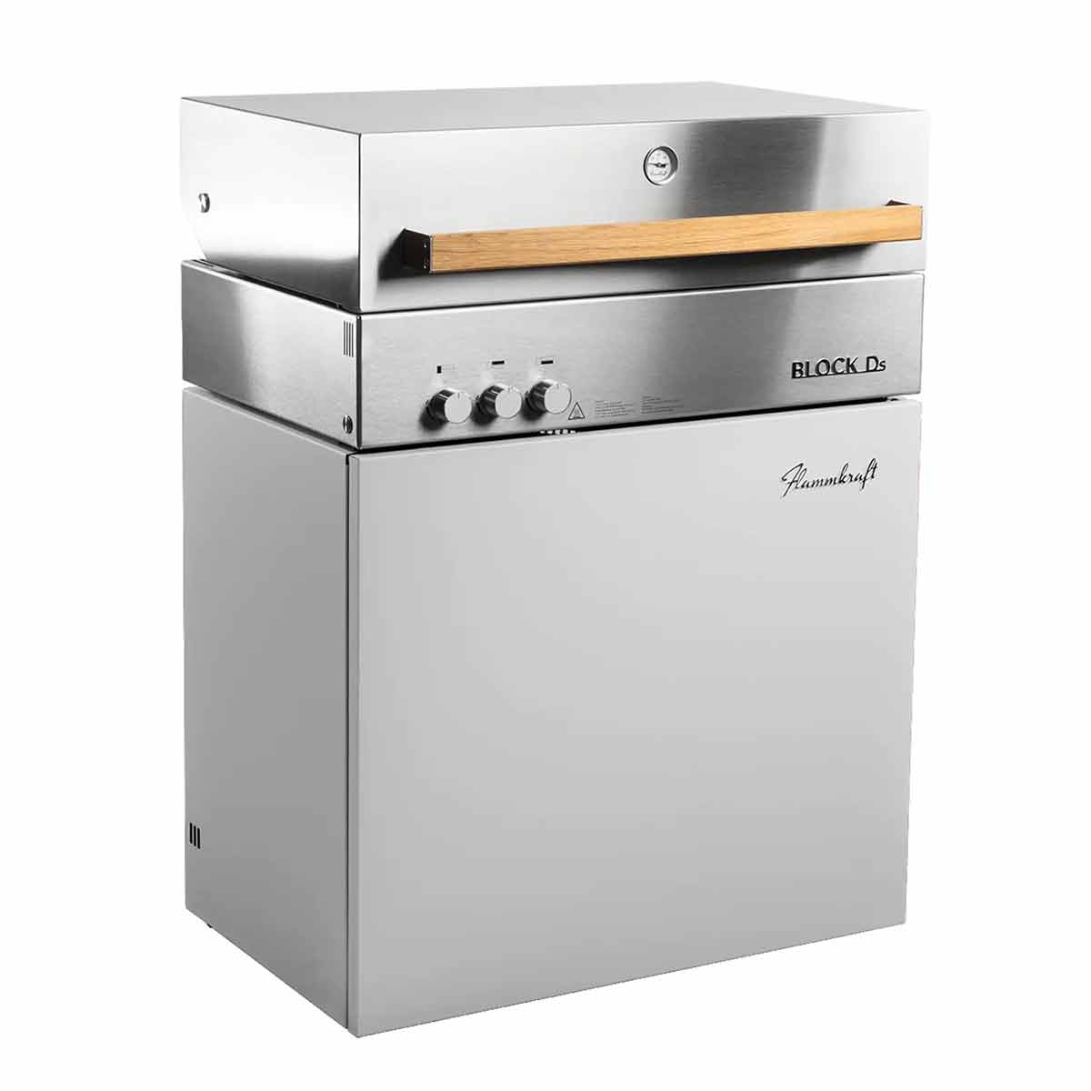 Flammkraft Block Ds Tiefumbra, seitliche Ansicht