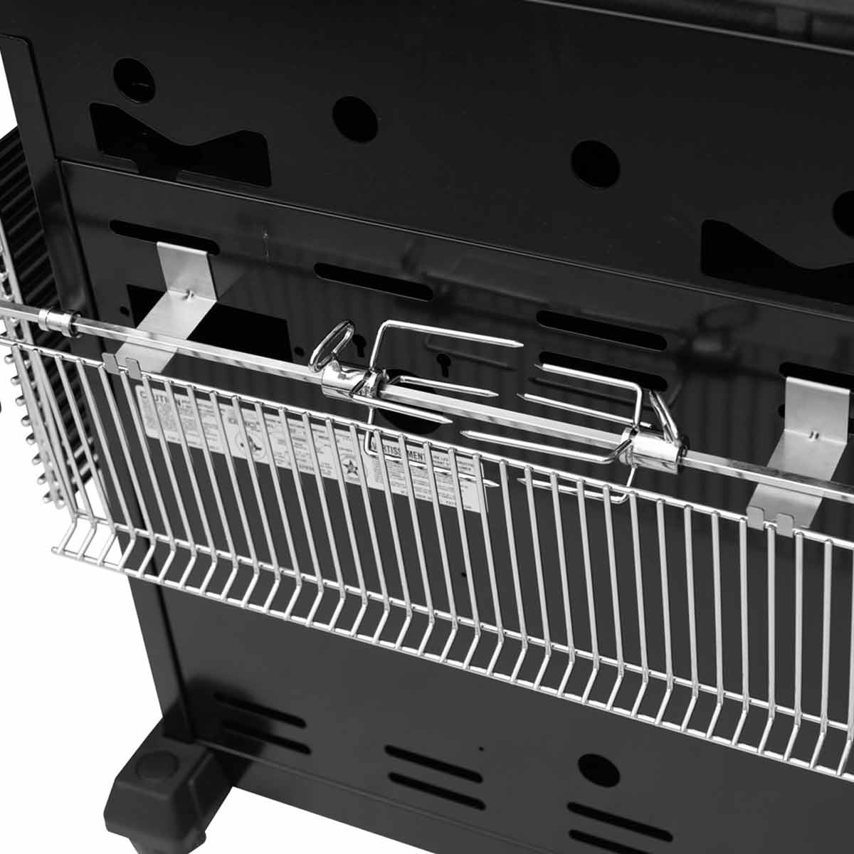 Broil King Unterwagen Organizer Set, Drehspießhalterung seitlich am Unterwagen