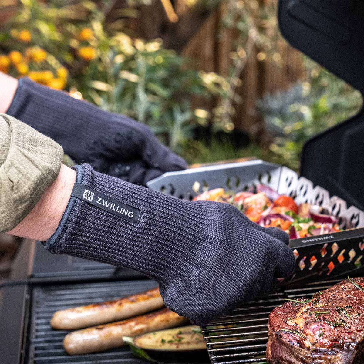 ZWILLING BBQ+ Grillhandschuhe 2-tlg, Anthrazit