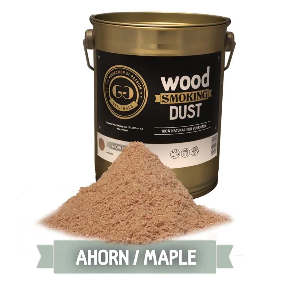 Grillgold Wood Smoking Dust / Ahorn / 2 Liter  (122 cu. in.)