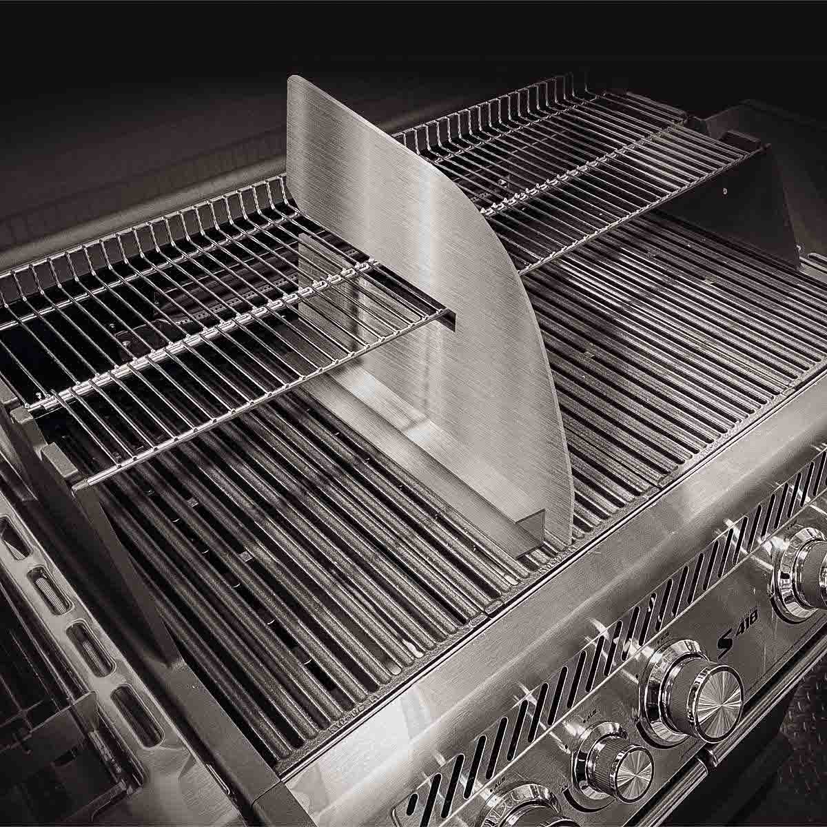 SANTOS Grillzonen Trenner für SANTOS S-Serie | Flammbrücke hinten | Retoure