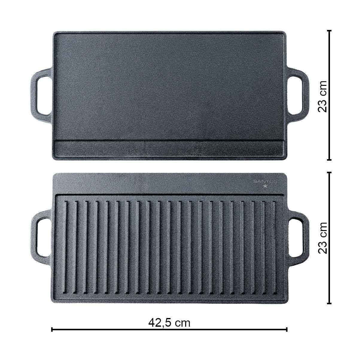 SANTOS Wende-Grillplatte Gusseisen SANTOS Wende-Grillplatte Gusseisen