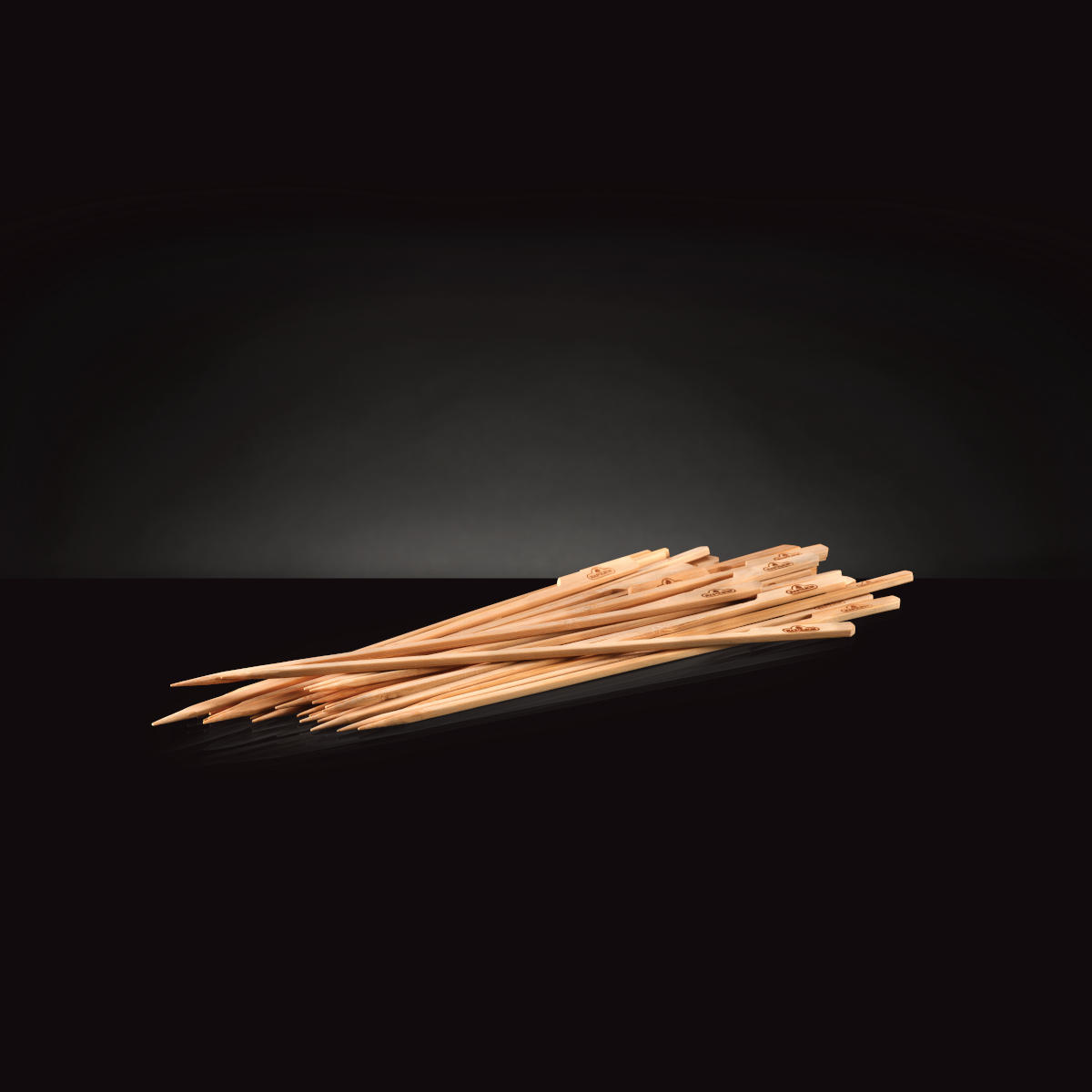Napoleon Holz-Spieße aus Bambus, 33,5 cm lang (30 Stk) aufgehäuft