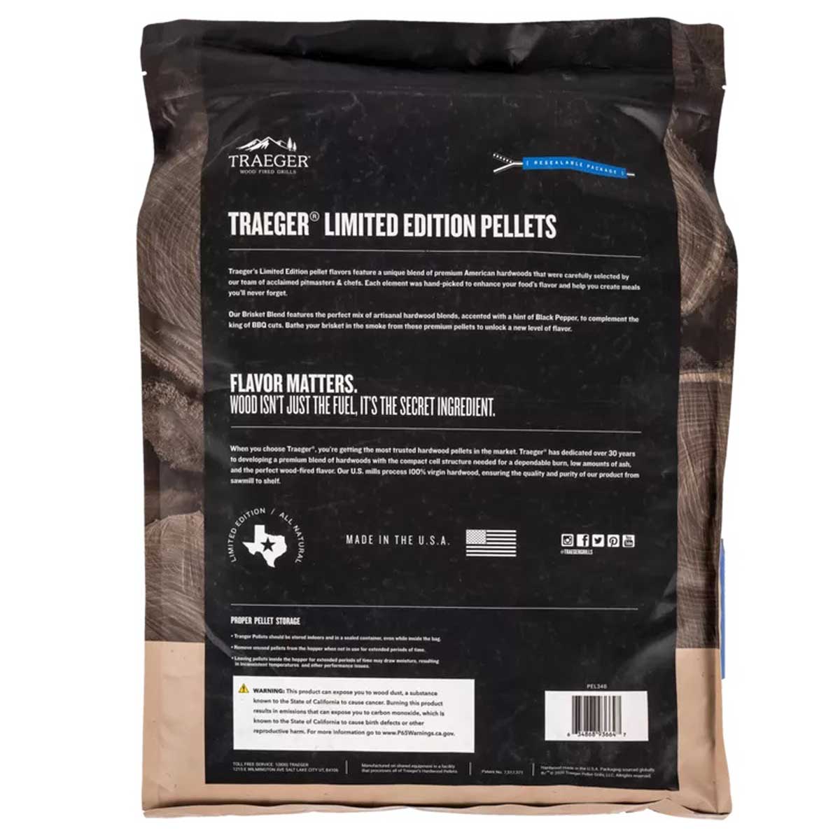 Traeger Brisket Blend Hartholzpellets, Limited Edition