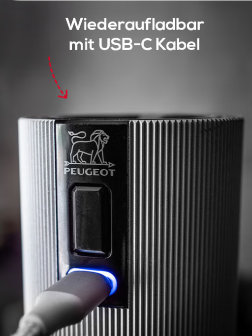 LINE Pfeffermühle elektrisch u'Select Aluminium/Carbon 15 cm