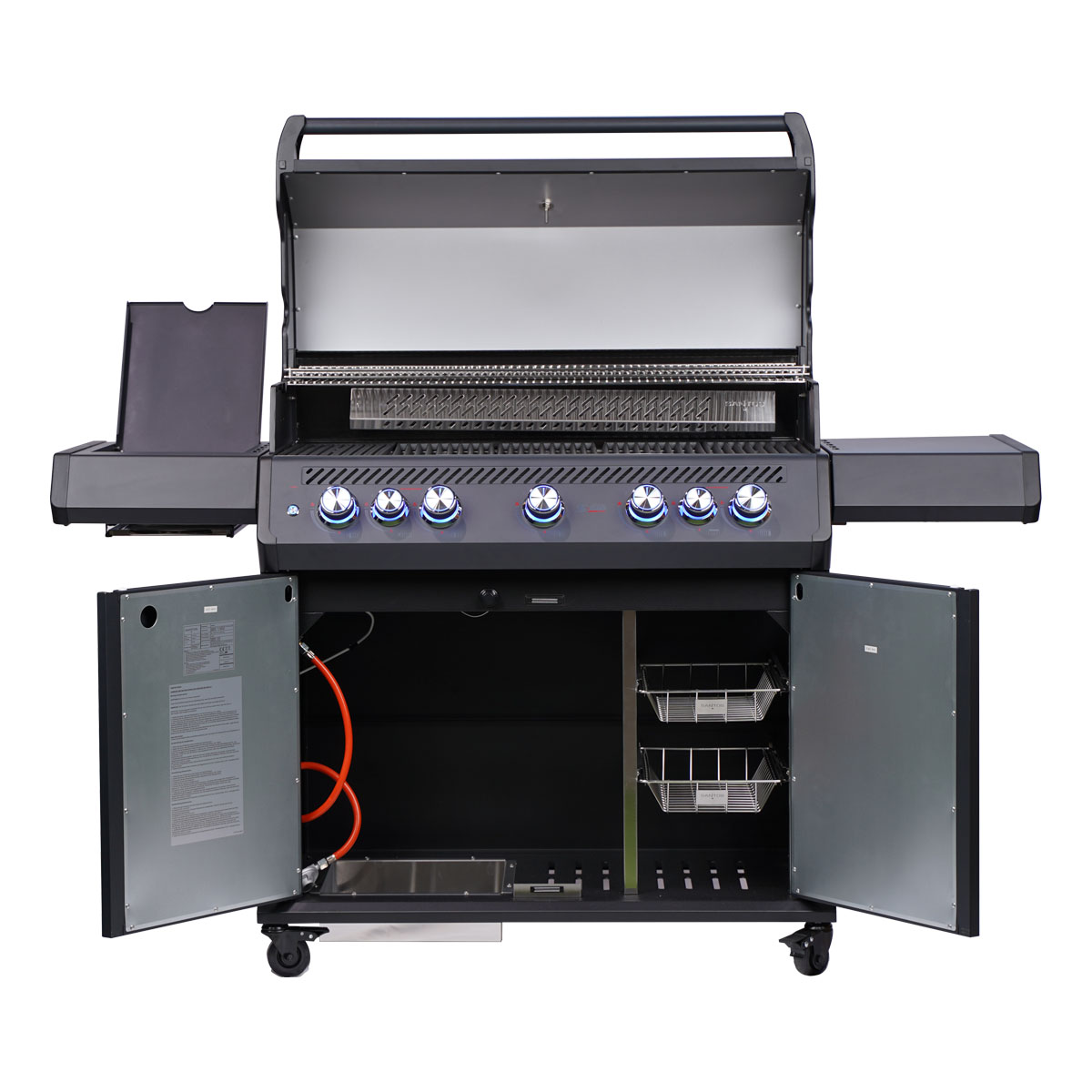 Santos S-518 PRO All Black Matt  | Seiten- & Heckbrenner