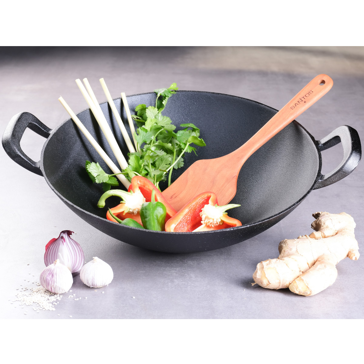 SANTOS Holzwender Spatula | Spachtel aus Kirschholz | Retoure
