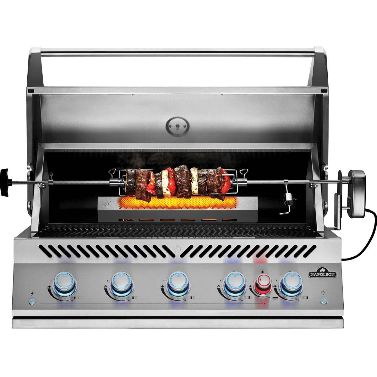 Napoleon Einbaugrill 700-Series 38", Edelstahl, inkl. Drehspieß