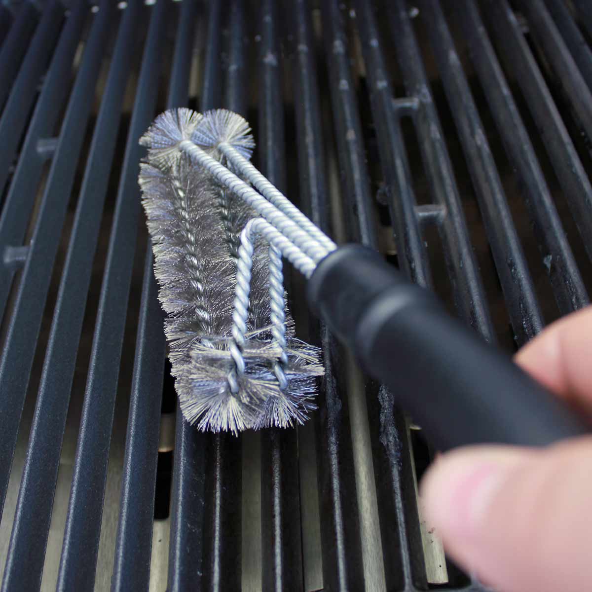 SANTOS 2-Kopf Grillbürste Edelstahl 33 cm SANTOS 2-Kopf Grillbürste Edelstahl 33 cm