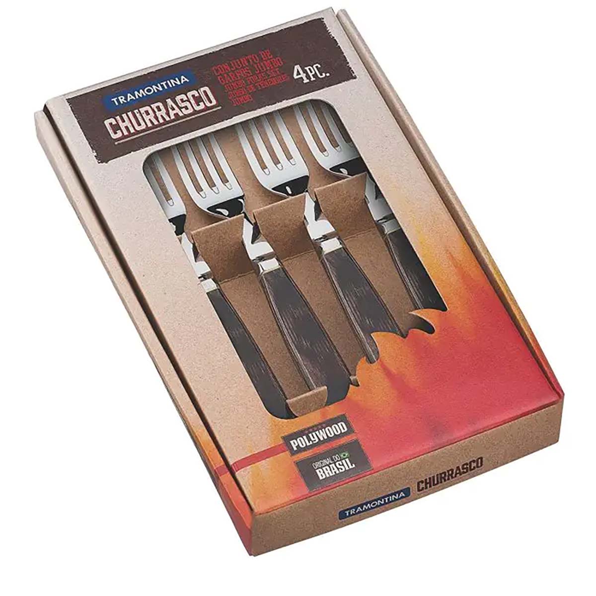 Tramontina | Jumbo-Steakgabel-Set | geschmiedet 4-tlg. FSC