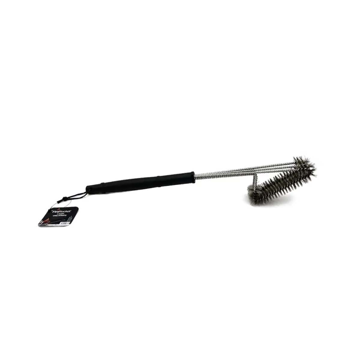 FireRocket Grillbürste 3-reihig, Edelstahl, 55 cm