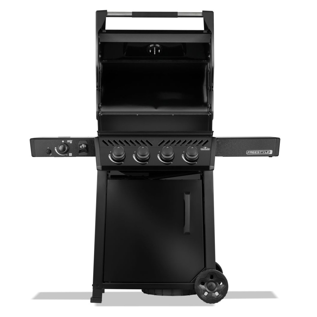 Napoleon Freestyle PRO 425 mit Sizzle Zone in Schwarz, offene Haube