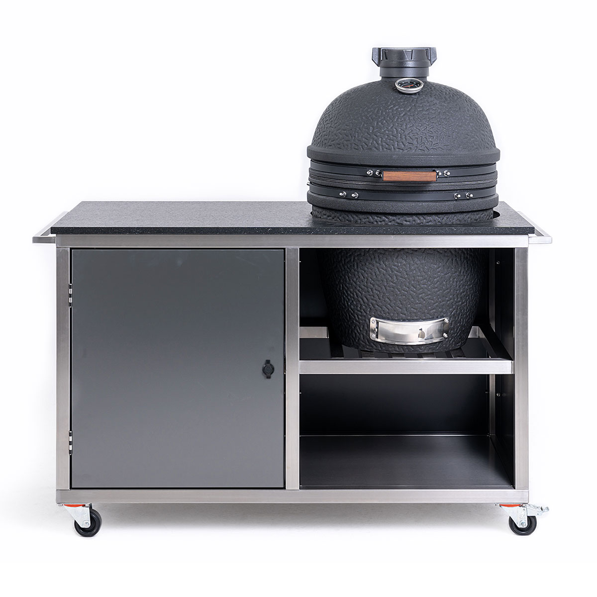 INDRAdesign Blackline Küchenmodul für Keramikgrill Ø 60 cm, anthrazit