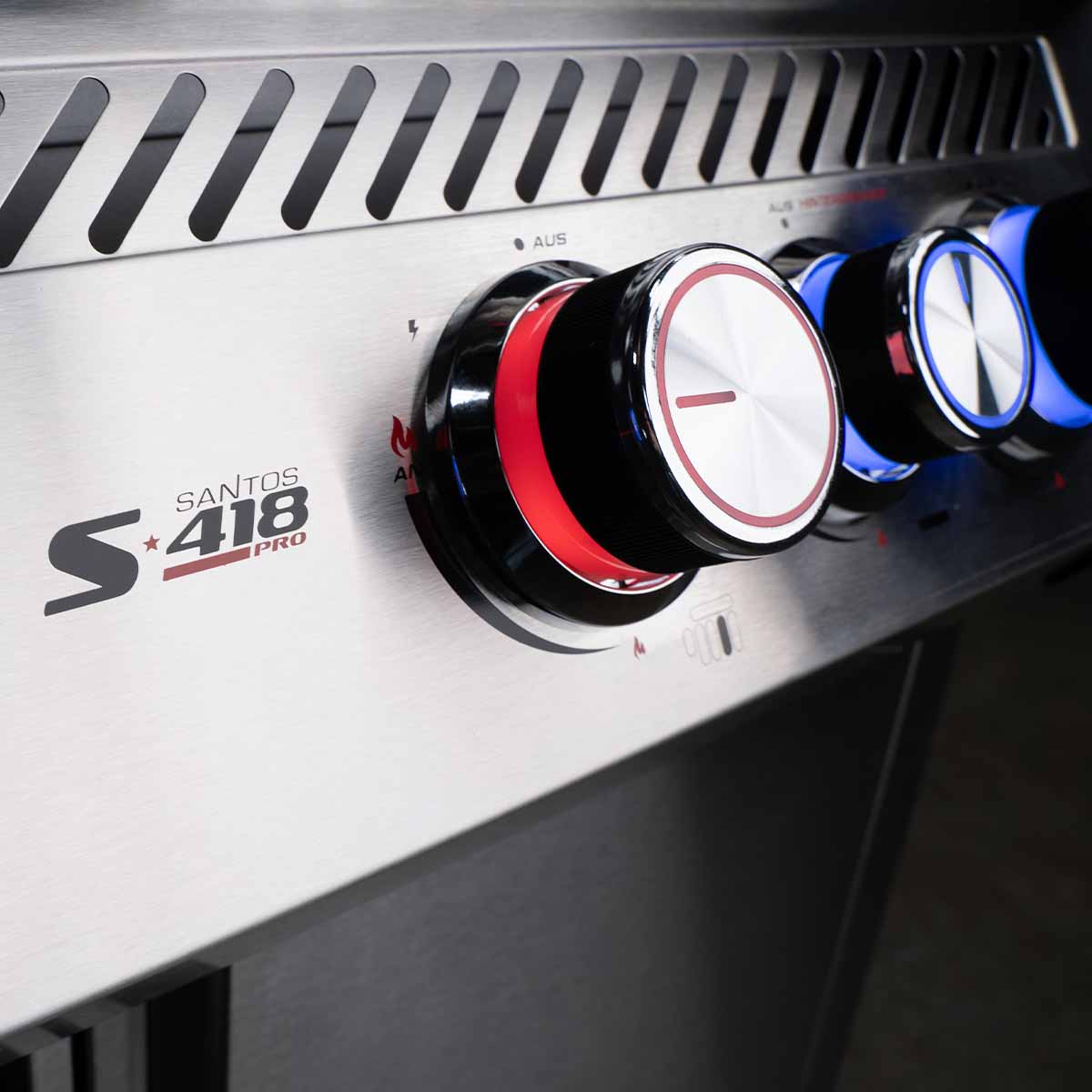 SANTOS S-418 Pro TST | Seiten- & Heckbrenner | Ready2Grill Bundle