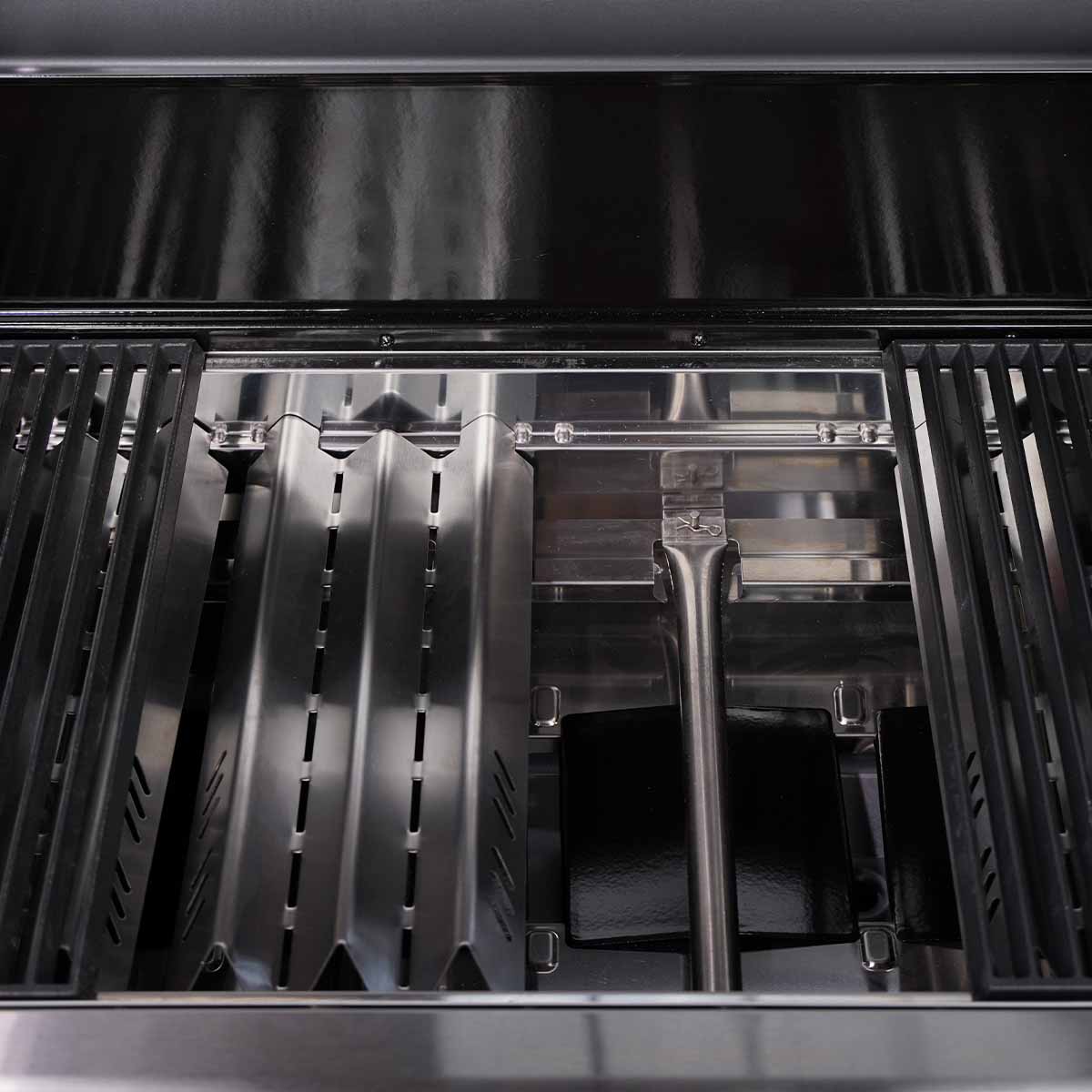 SANTOS S-401 Pro Schwarz, Edelstahl Brenner und Flammbleche