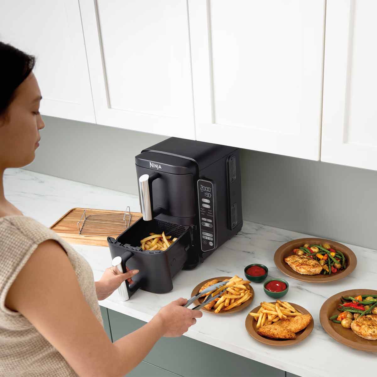 Ninja Double Stack 2‑Ebenen Heißluftfritteuse 7,6 L 