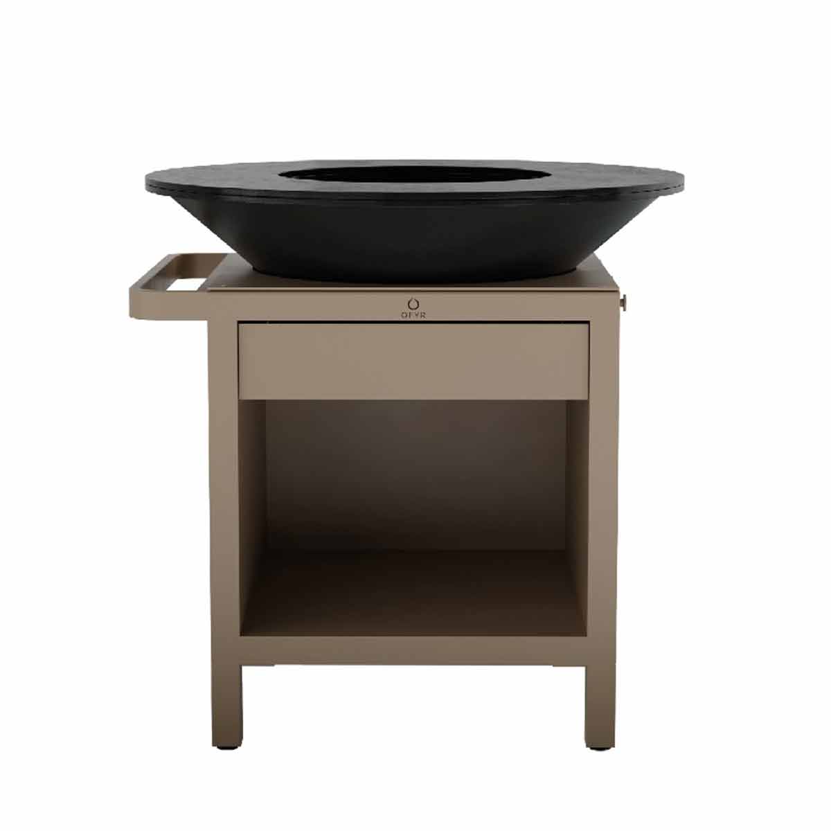 Ofyr Pro Connect | Plancha Modul Taupe, mit Standbeinen