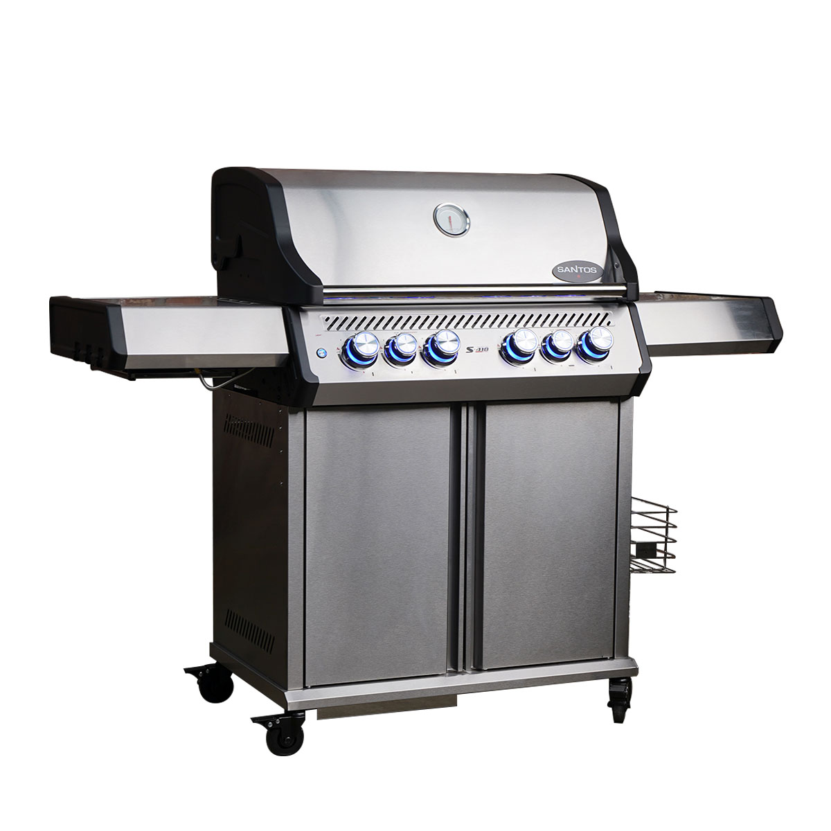 SANTOS S-418 Pro TST | Seiten- & Heckbrenner | Ready2Grill Bundle