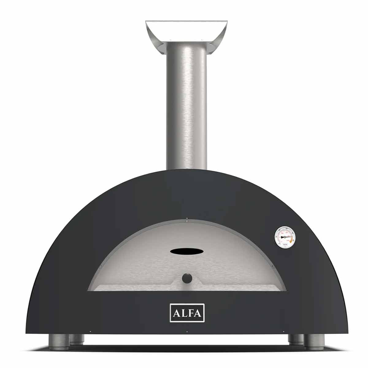Alfa Forni Holz Pizzaofen Moderno | 2 Pizze | Schiefergrau
