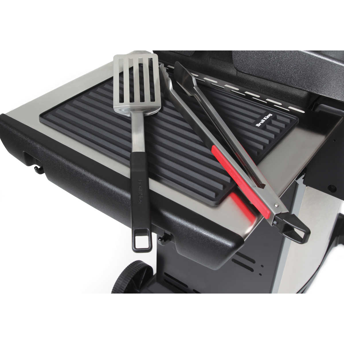 Broil King Silikon Besteckablage mit Besteckset 2 Broil King Silikon Besteckablage mit Besteckset 2