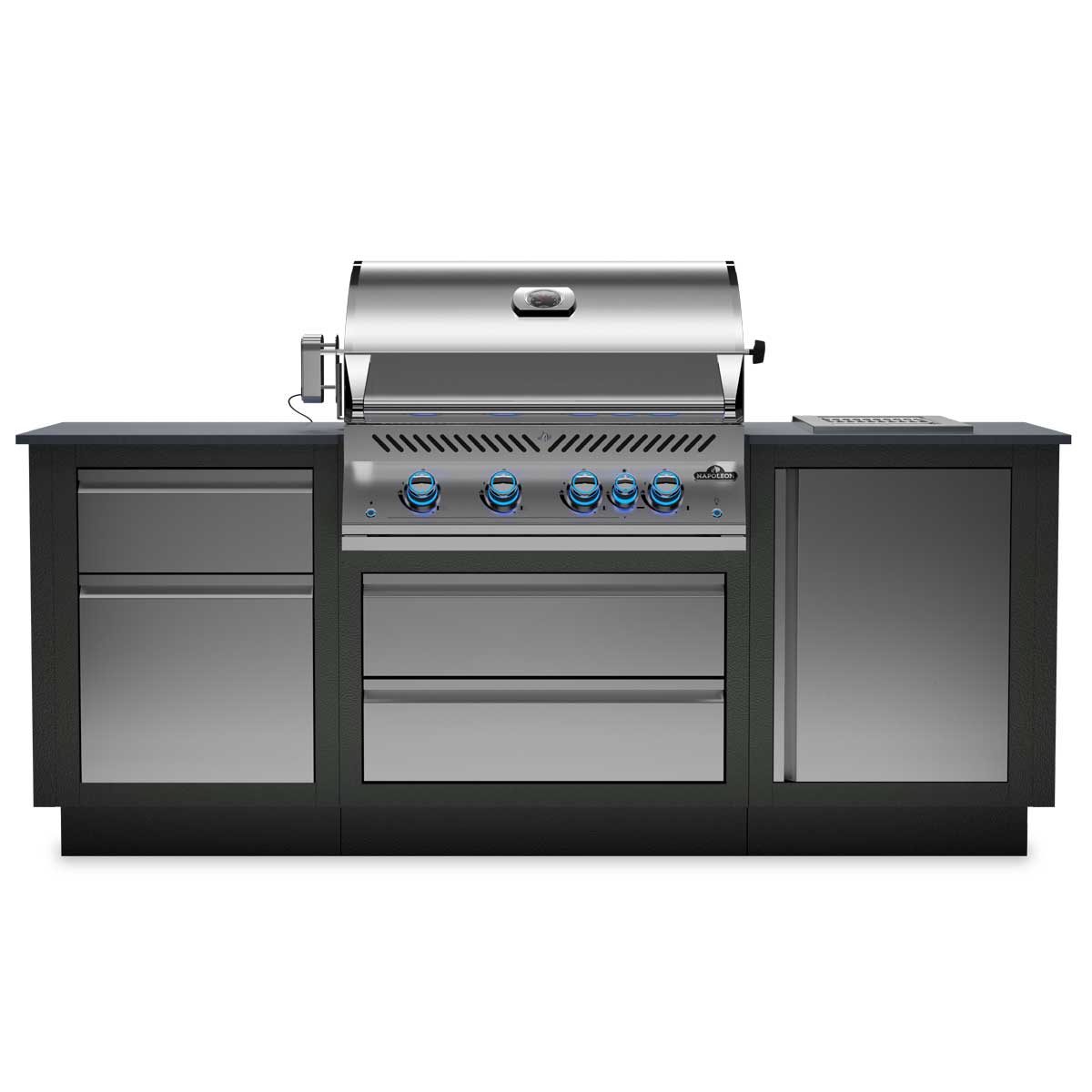 Napoleon Oasis Compact 105 Outdoor Küche mit Einbaugrill BIG32 und Sizzle Zone, 2024