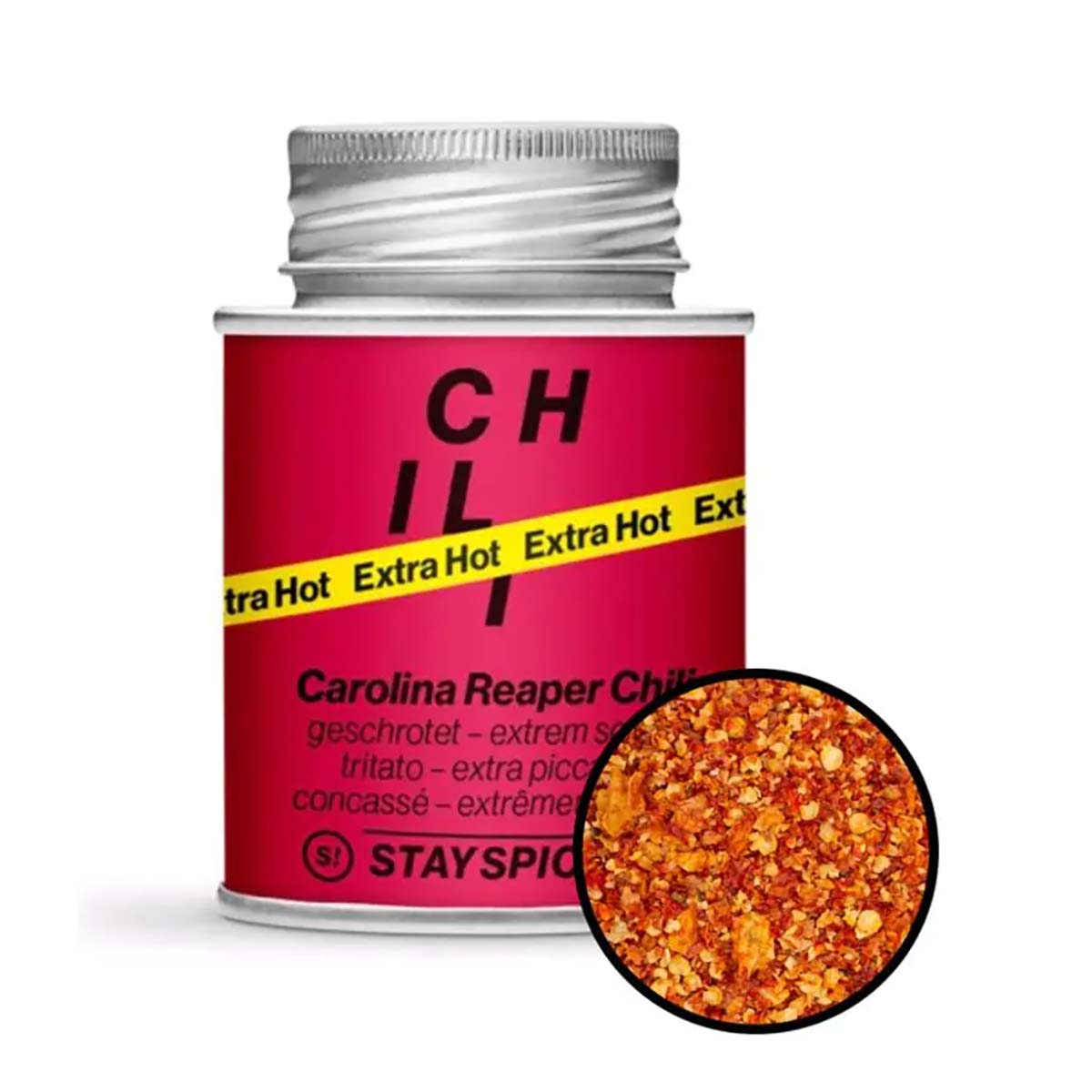 STAY SPICED !  Chili Carolina Reaper geschrotet | Extra Scharf | 40 g