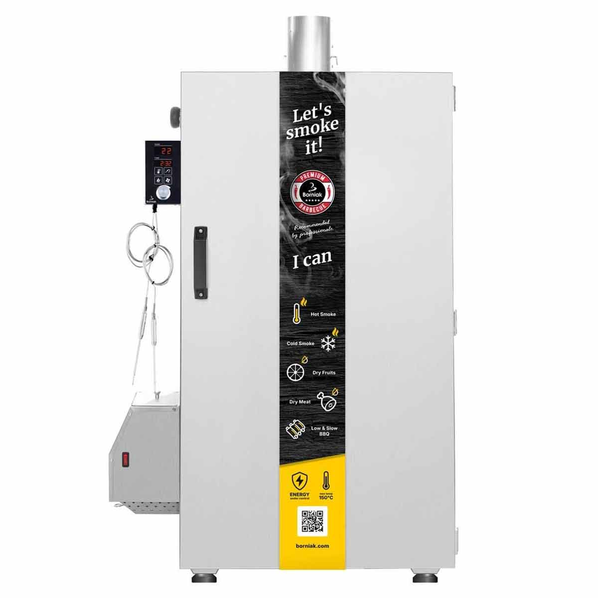 Borniak BBQ Smoker WiFi BBDSW-150, Edelstahl