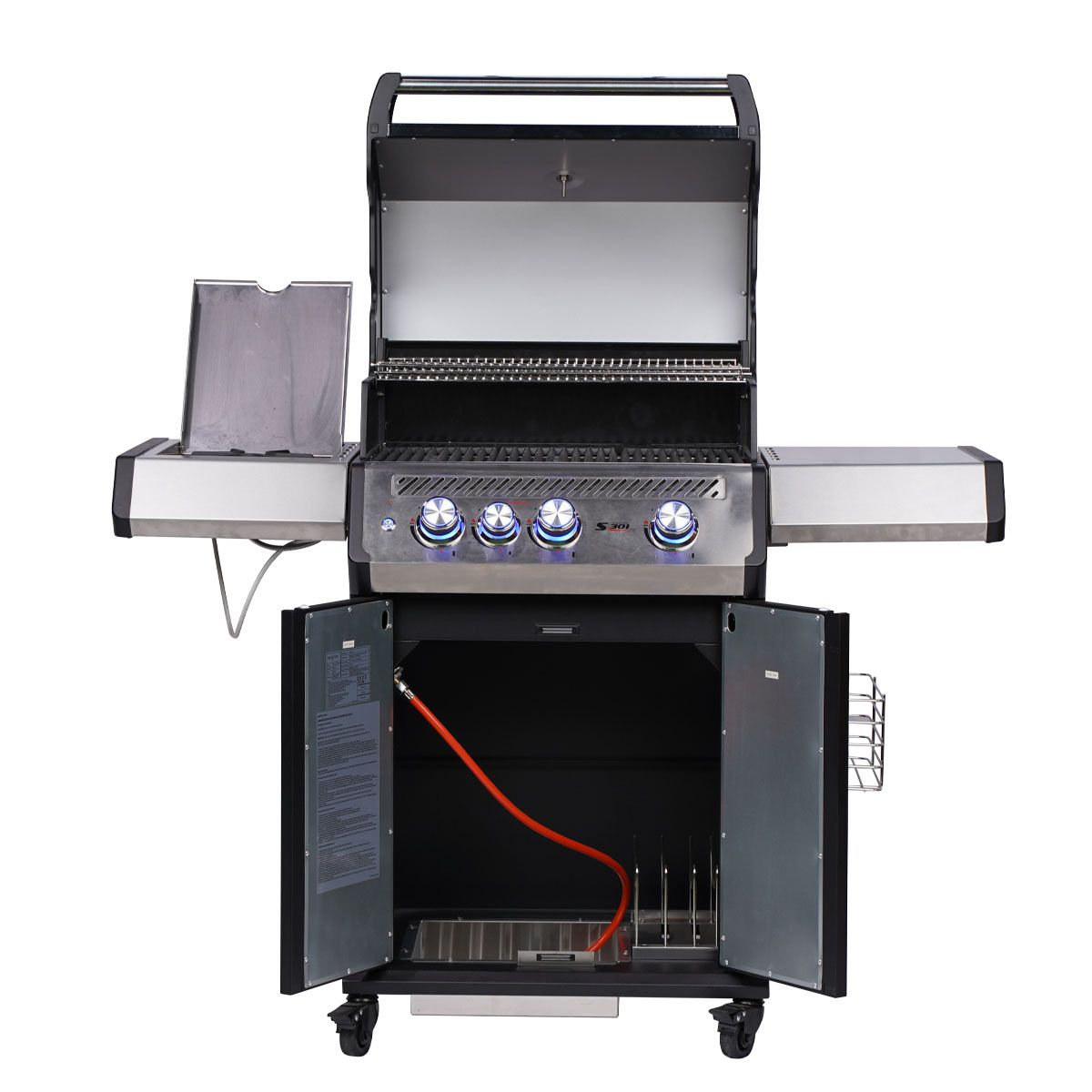 SANTOS S-318 Pro mit Seiten- & Heckbrenner in Schwarz