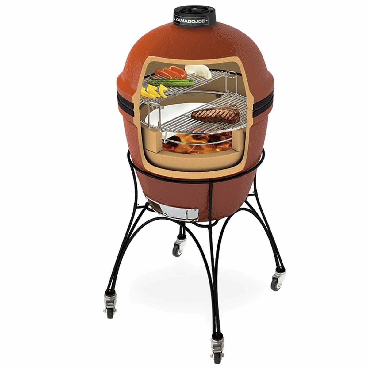 Kamado Joe Edelstahl-Grillrost (halbrund) für Big Joe
