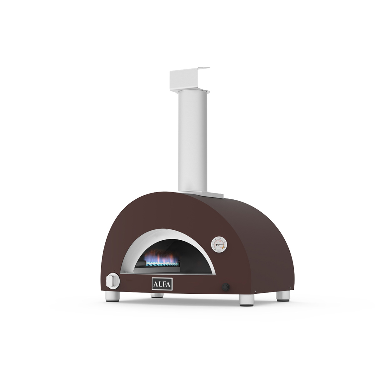 Alfa Forni Moderno 1 Pizza, Holzofen, Kupfer