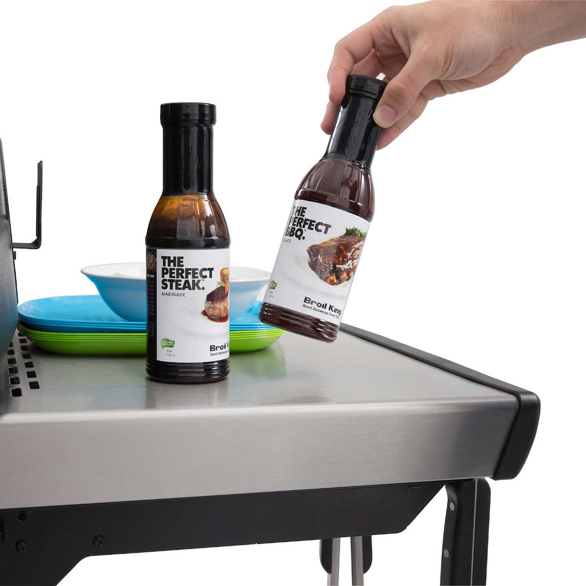 Broil King Signet 390 inkl. Drehspieß, Edelstahl Seitenablage