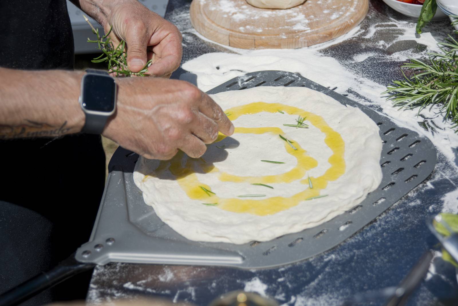 Alfa Forni Pizzaschaufel perforiert 30 cm / 145 cm