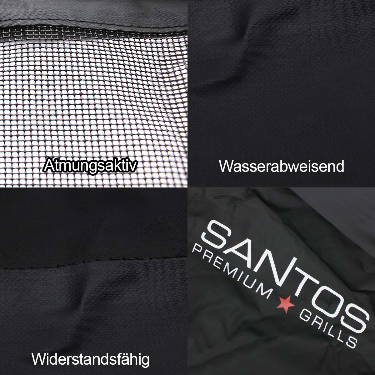 SANTOS Grill Abdeckhaube | PU-beschichtet | 140 x 65 x 128 cm | Retoure