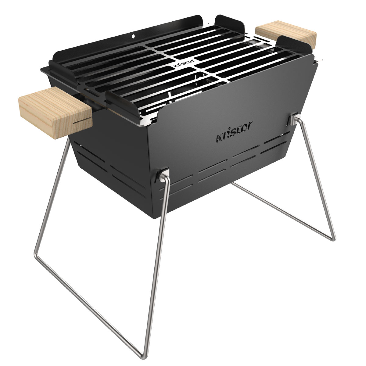Knister Grill Small – tragbarer Holzkohlegrill