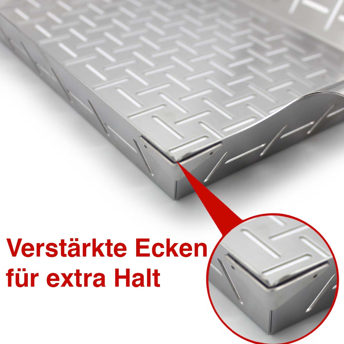 SANTOS Gemüsekorb L / Grillpfanne Edelstahl 35 x 24,2 x 5,6 cm SANTOS Gemüsekorb L / Grillpfanne Edelstahl 35 x 24,2 x 5,6 cm