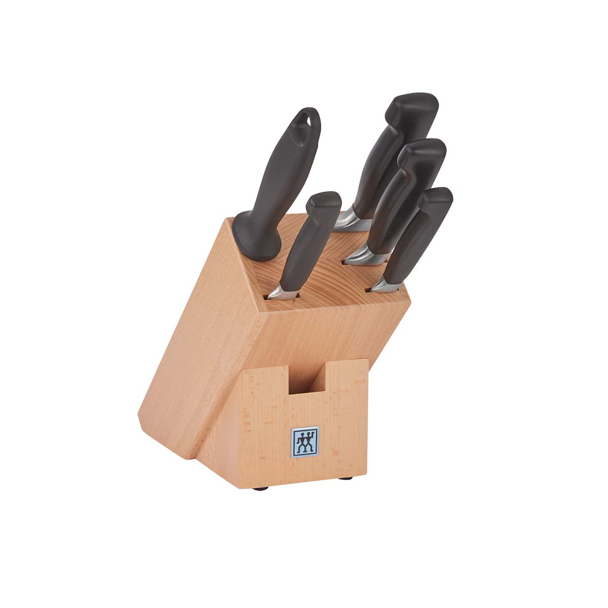 ZWILLING **** VIER STERNE Messerblockset 6-tlg | Natur