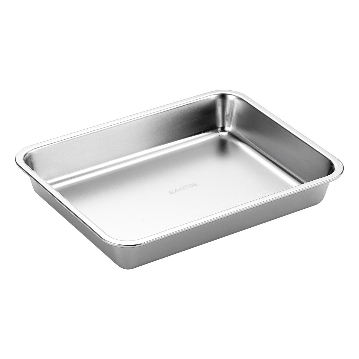 SANTOS Edelstahl Grillschale & Auffangschale, klein - 2x 