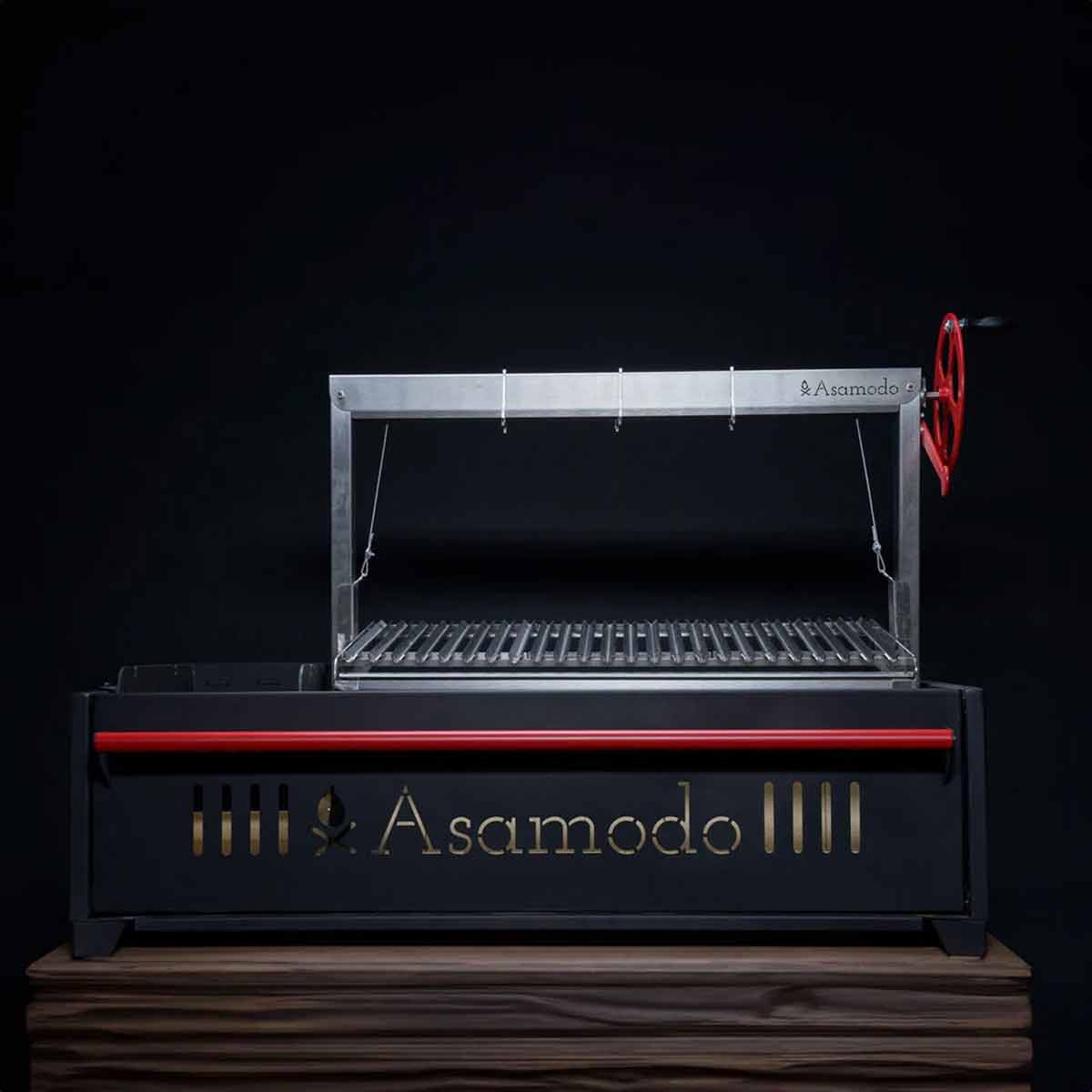Asamodo Brasa | Argentinischer Holzkohlengrill | mit Wagen