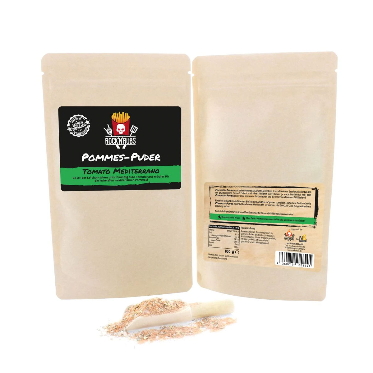 Rock'n'Rubs Pommes-Puder – Tomato Mediterrano Rock'n'Rubs Pommes-Puder – Tomato Mediterrano