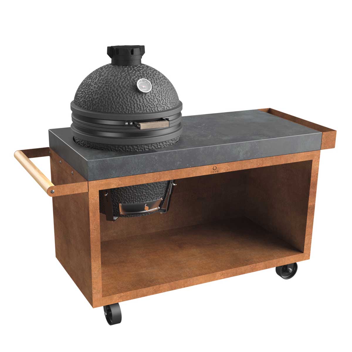 OFYR Kamado Table Corten 135 PRO Concrete TB