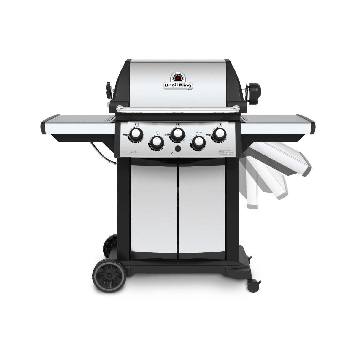 Broil King Signet 390 inkl. Drehspieß, Edelstahl Seitenablage klappbar